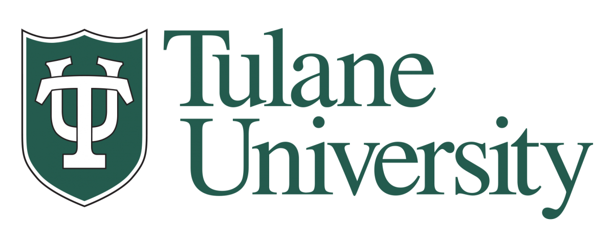 Tulane University logo in black and green and white