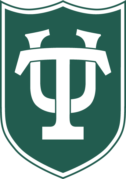 TU shield in Tulane Green 