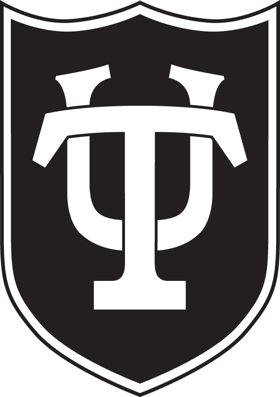 TU shield logo in black