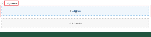 Add Block screen