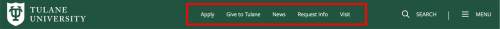 Tactical navigation menu Tactical navigation menu