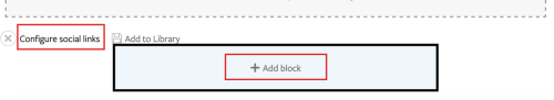 Screenshot of Add Block layout