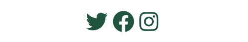 row of 3 green social media icons row of 3 green social media icons