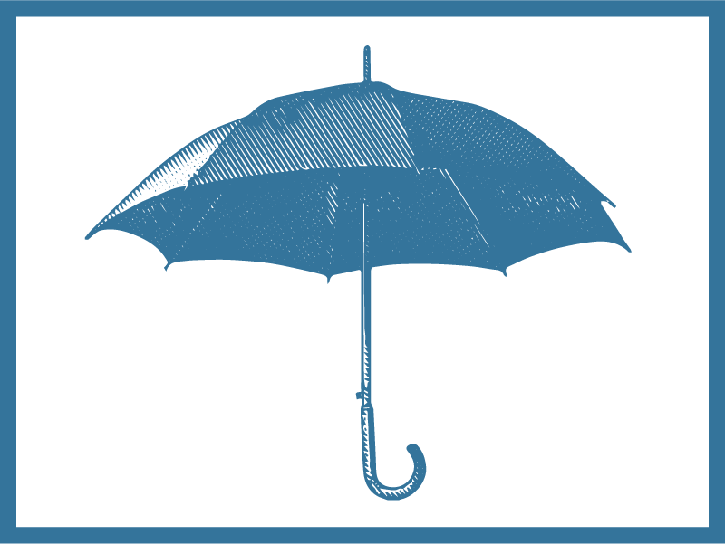 graphic of an umbrella