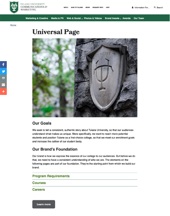 Universal Page